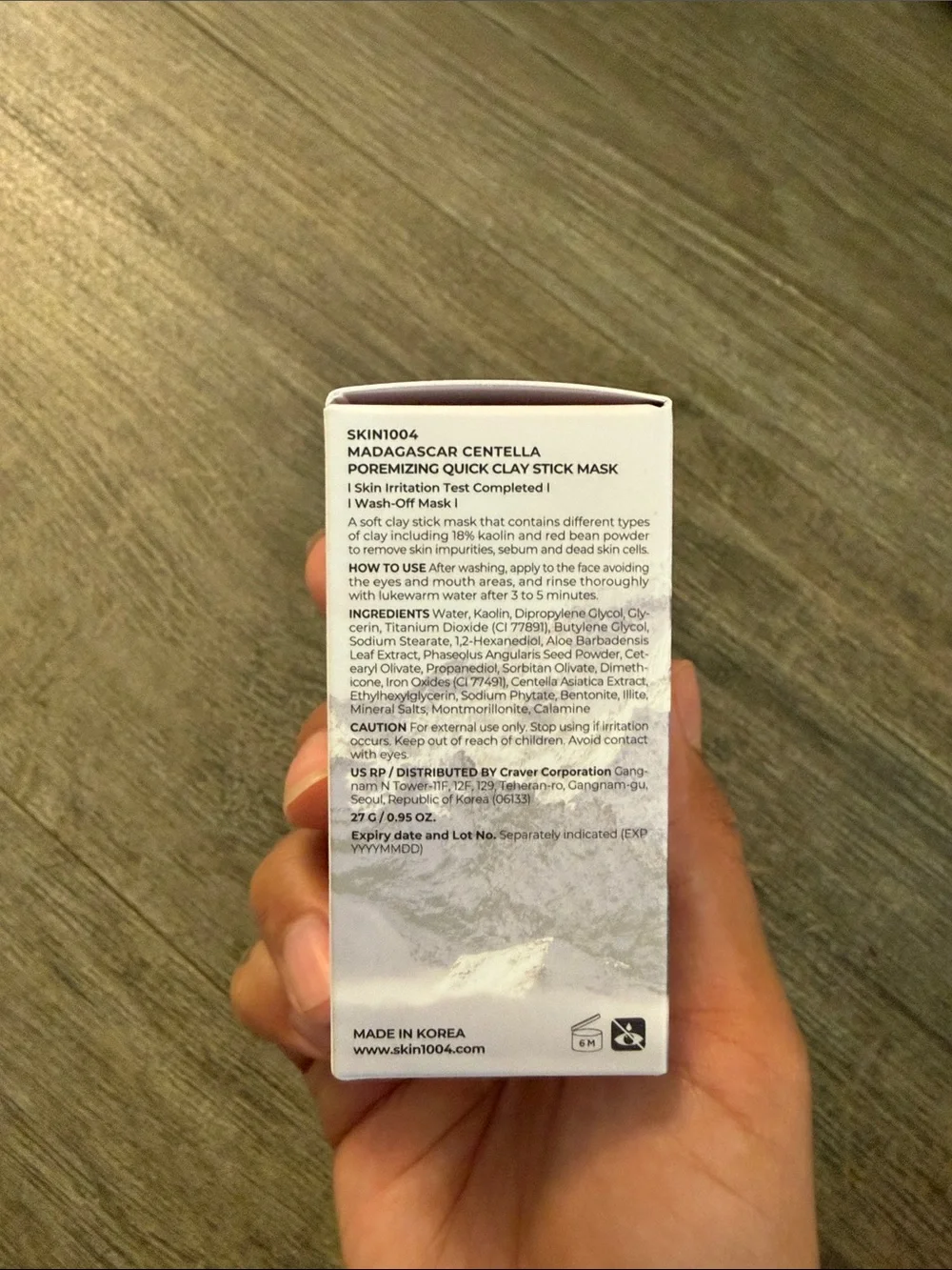 Centella Poreminimizing Clay Stick Mask — Pink